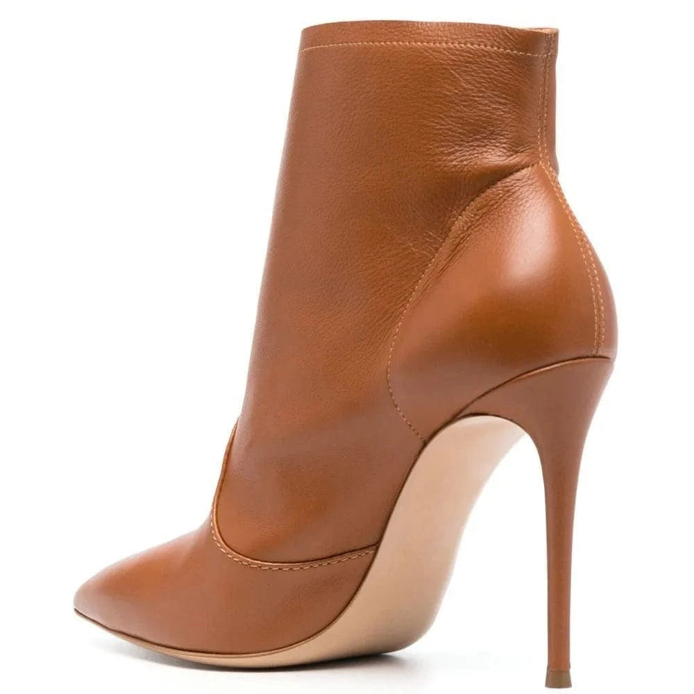 Winter New Plus Size Fashion Booties Women Shoes Ladies Sexy Pointed Stiletto Heel Ankle Boots For Women Stiletto High Heels
