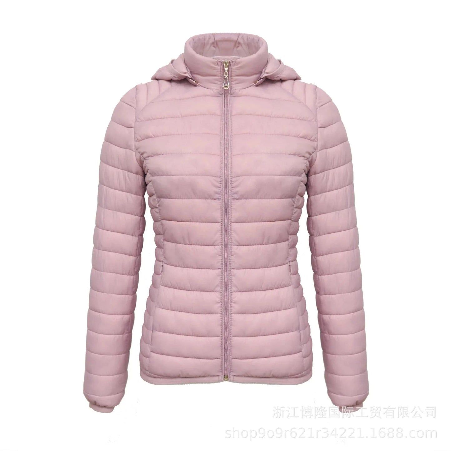 Winter Printed Coat with Hooded Woman Waterproof Warm Softshell puffer Jacket Sportswear Woven Polyester Lining Soft 2025