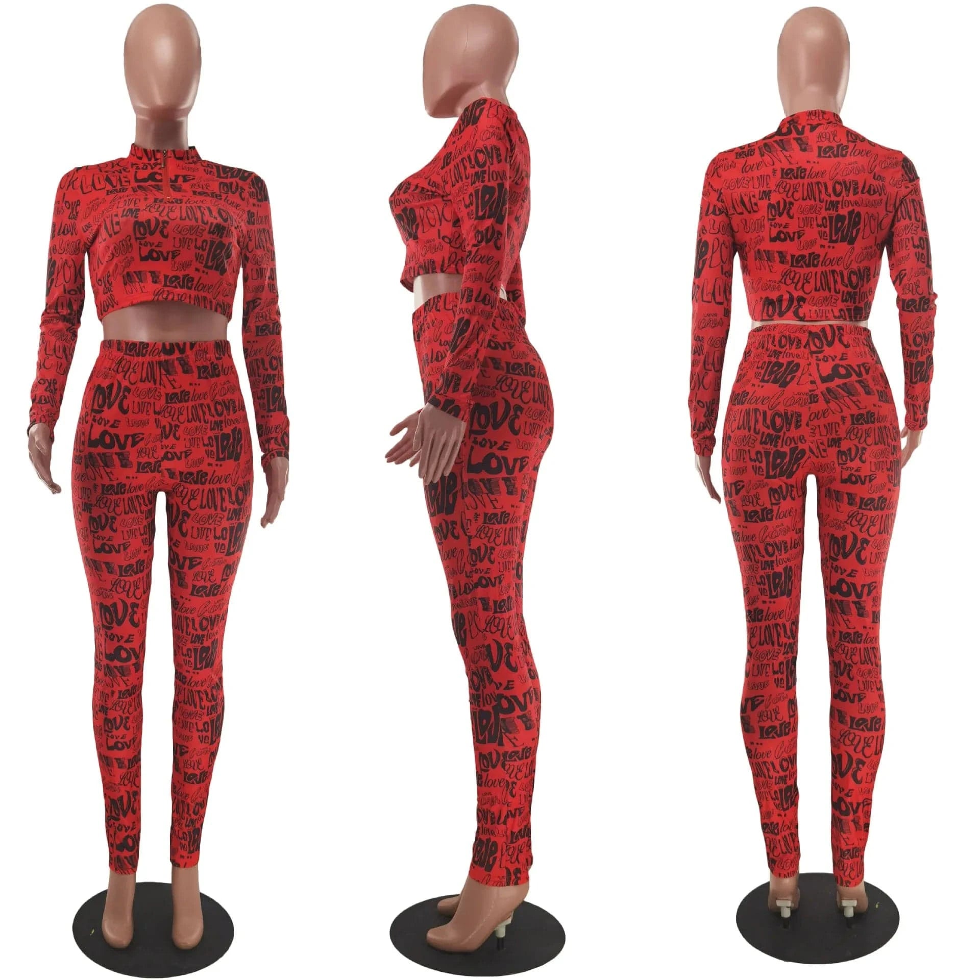 With Stretch Women Clothing Printing 2 Piece Set Casual Outfits Letter Two Piece Pants Set Fall 2022 Women Clothes