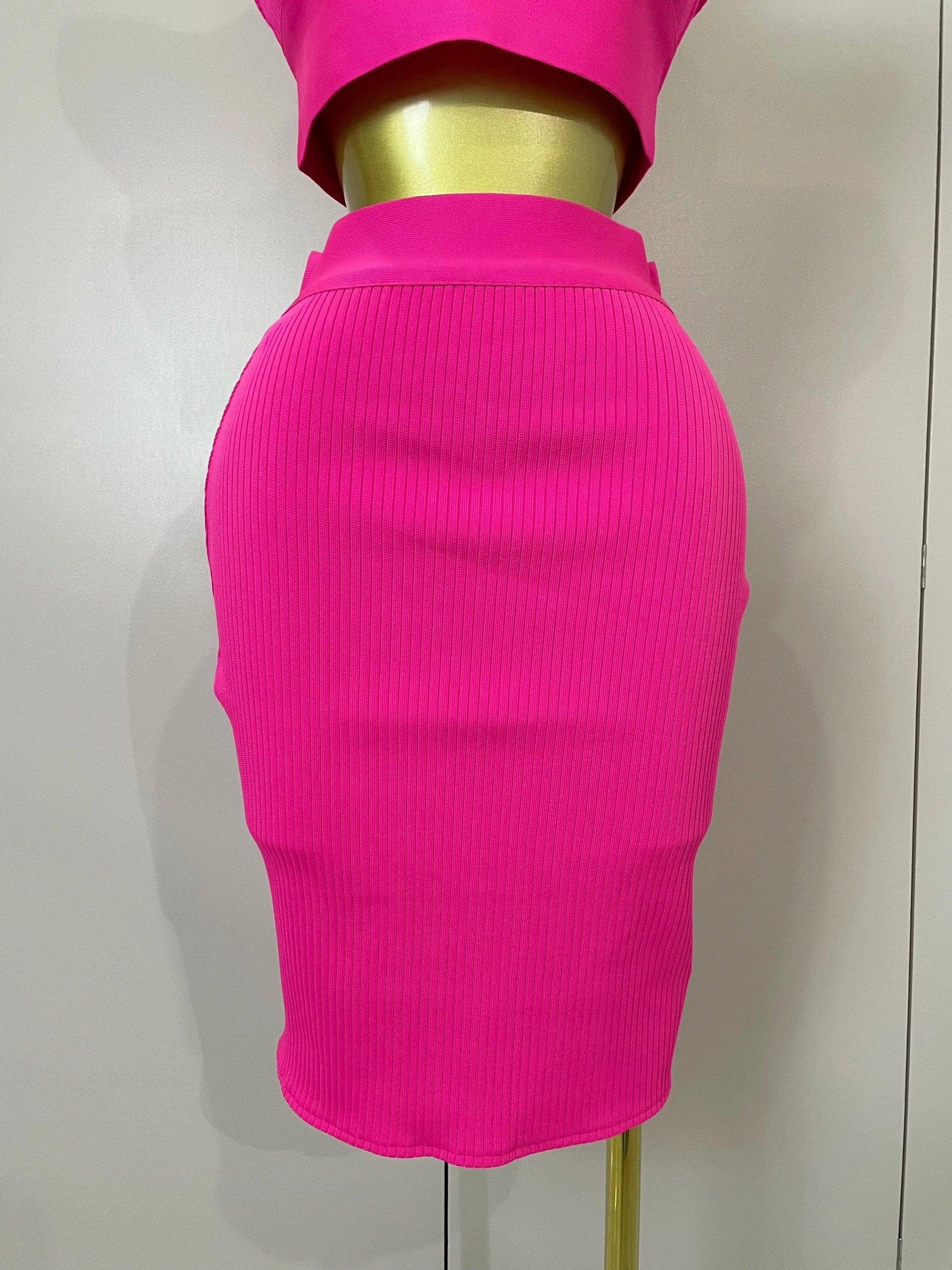 Women 2025 New Sexy Backless Ruffles Red Bandage Two Pices Set 2025 Celebrity Evening Elegance Birthday Party Dress