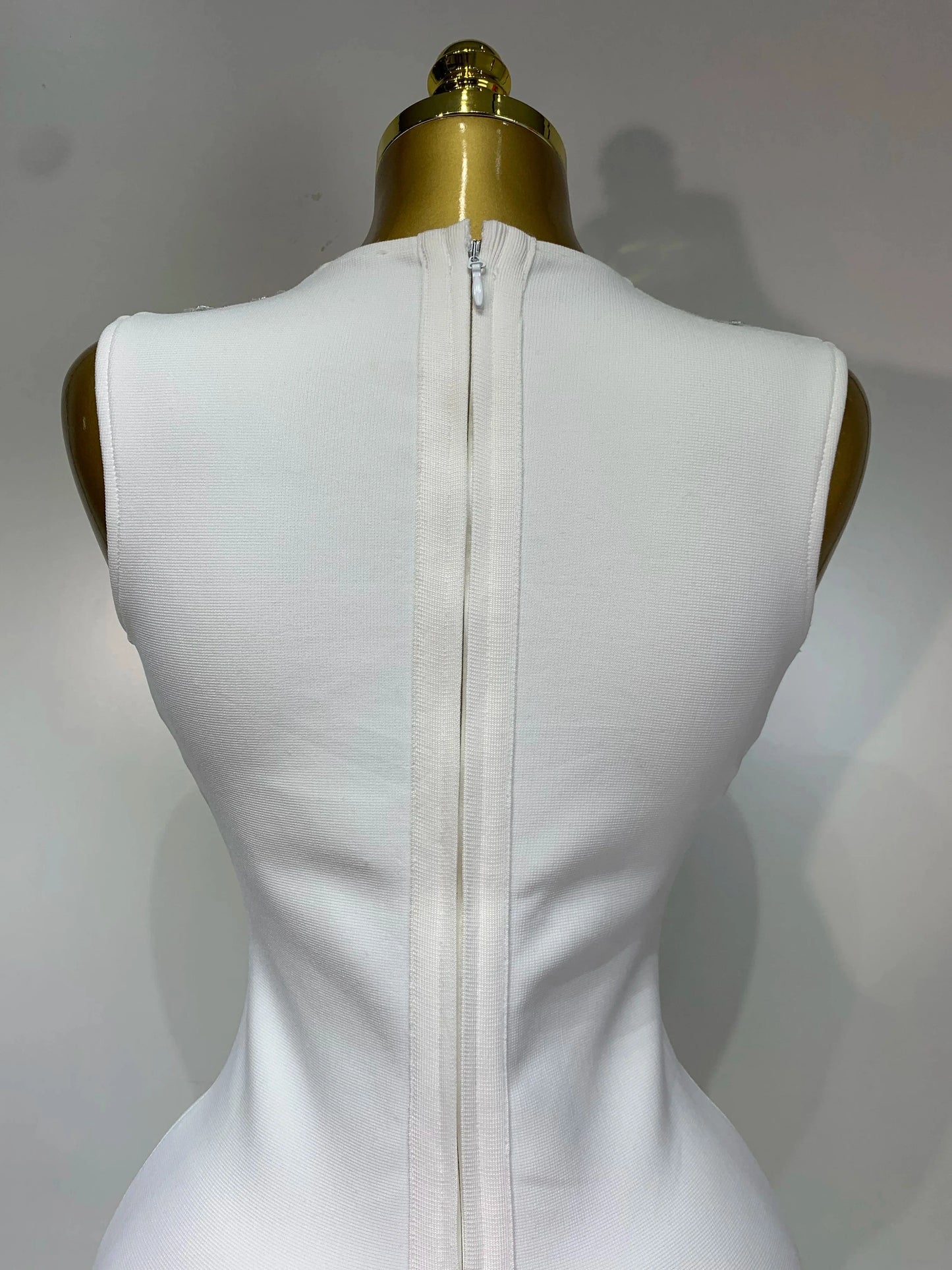 Women 2025 Sexy V Neck Cut Out Short Bandage Dress Silver Sequin White Elegant Luxury Birthday Party Club Wedding Vestidos