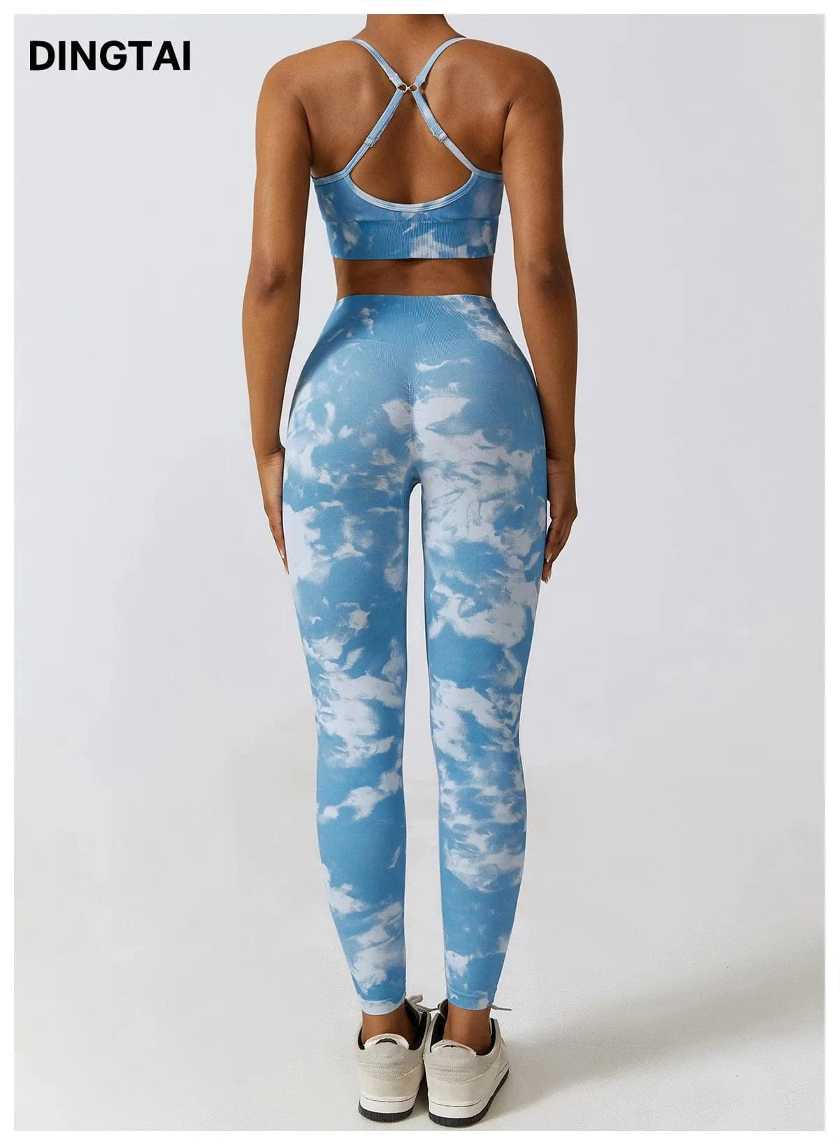 Women 3 Piece Yoga Set Activewear Suit Jogger Seamless Sportswear Fitness Workout Gym Clothing