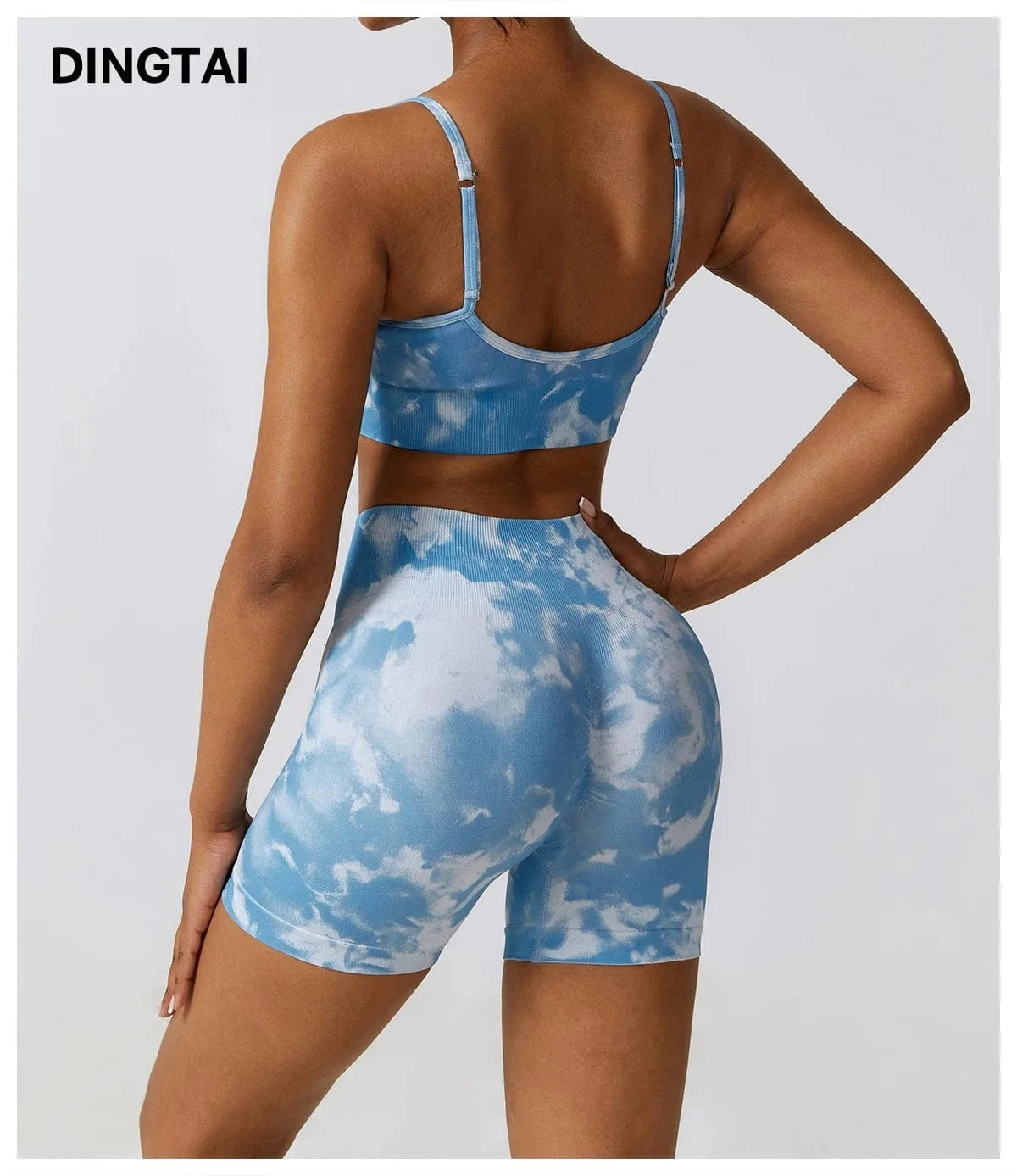 Women 3 Piece Yoga Set Activewear Suit Jogger Seamless Sportswear Fitness Workout Gym Clothing
