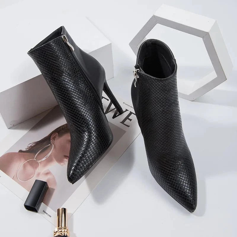 Women Autumn Winter High Heels Stiletto Ankle Boots Fashion Sexy Short Boots For Ladies