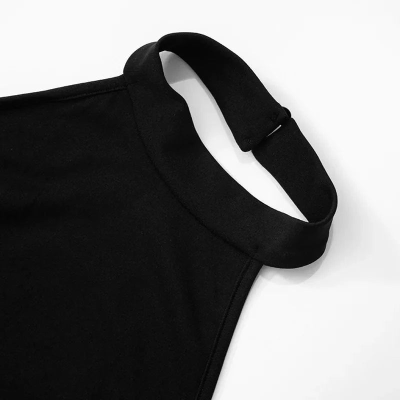 Women Black and White Patchwork Sleeveless Dresses 2025 Summer Luxury Midnight Club Party Gown Halter Backless Ruched Midi Dress