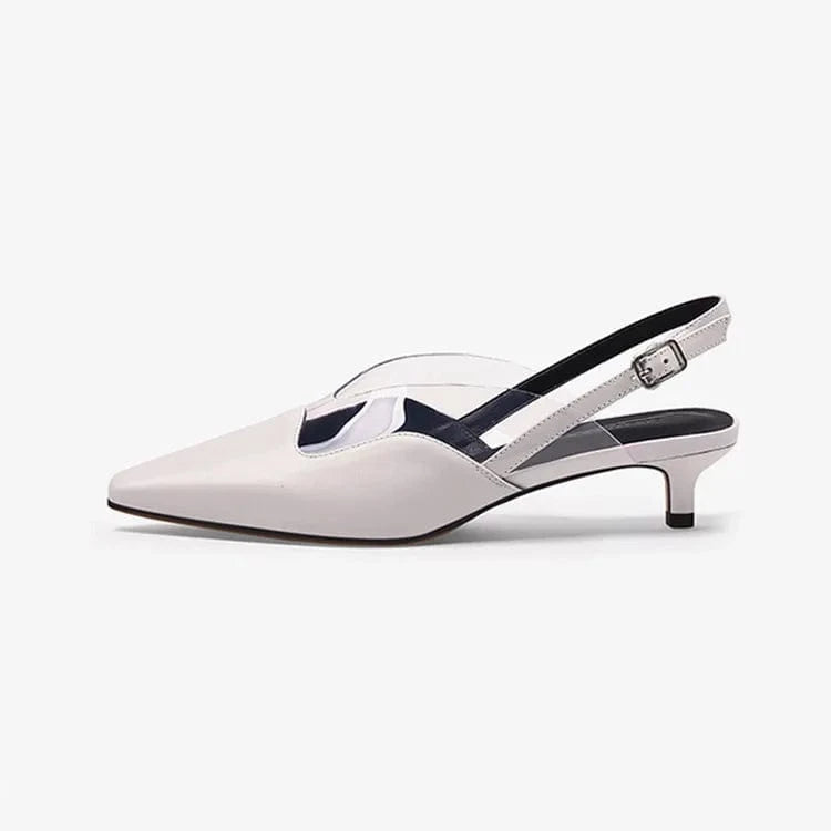 Women Casual Sandals Simple Pointed-toe Transparent Mujer Zapatos Wrap-toe Slingback High Heel Sandals Ladies Shopping Sandalias