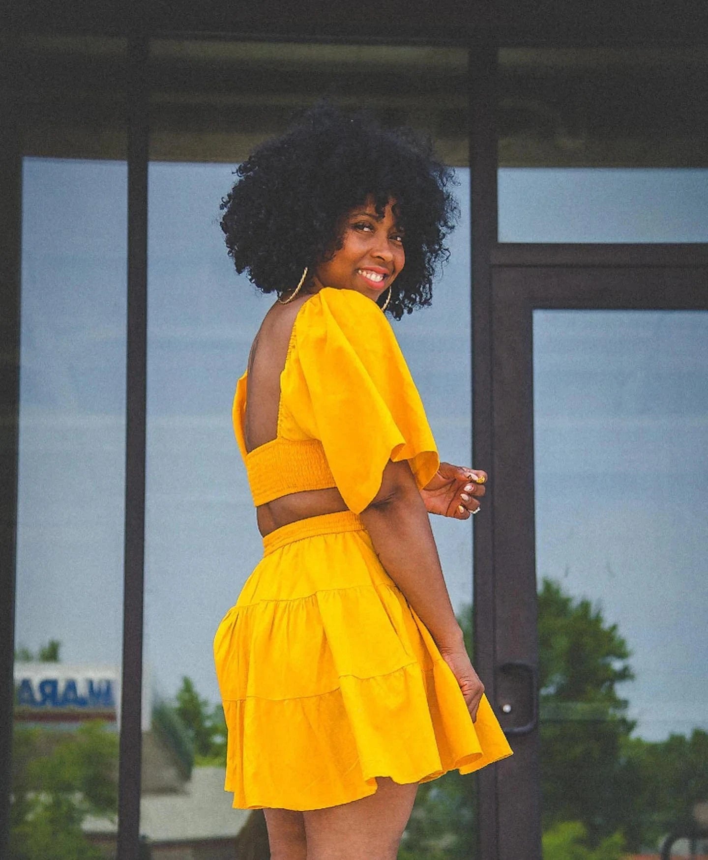 women clothes 2024 Spring and summer new solid color square neck hollow ruffle dress