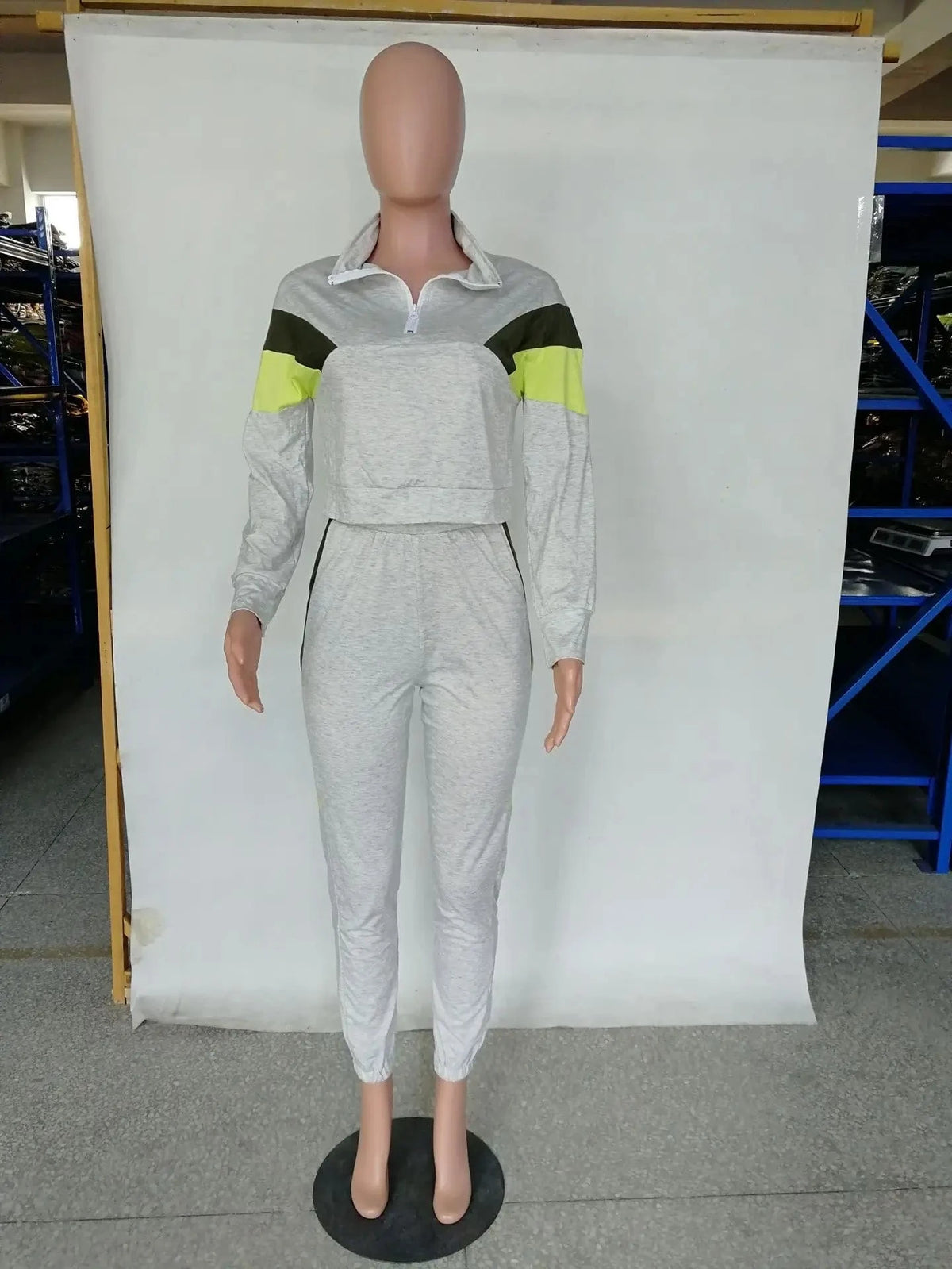 Women Clothing Training Wear Jogging Track Suit Wholesale Sweatsuit Patchwork Tracksuit Private Label Jogger Sweat Suits Women