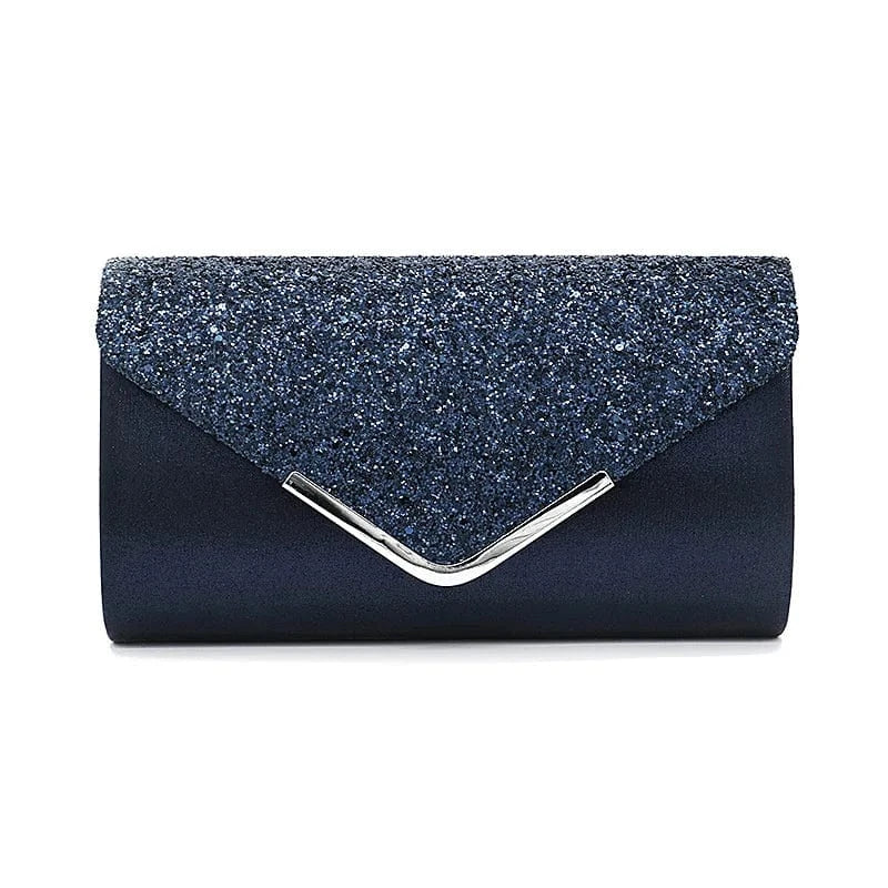 Women Glitter Sequins Envelope Evening Bag Sparkle Evening Clutch Handbag Women Evening Bag