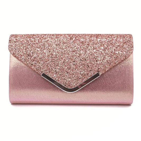 Women Glitter Sequins Envelope Evening Bag Sparkle Evening Clutch Handbag Women Evening Bag