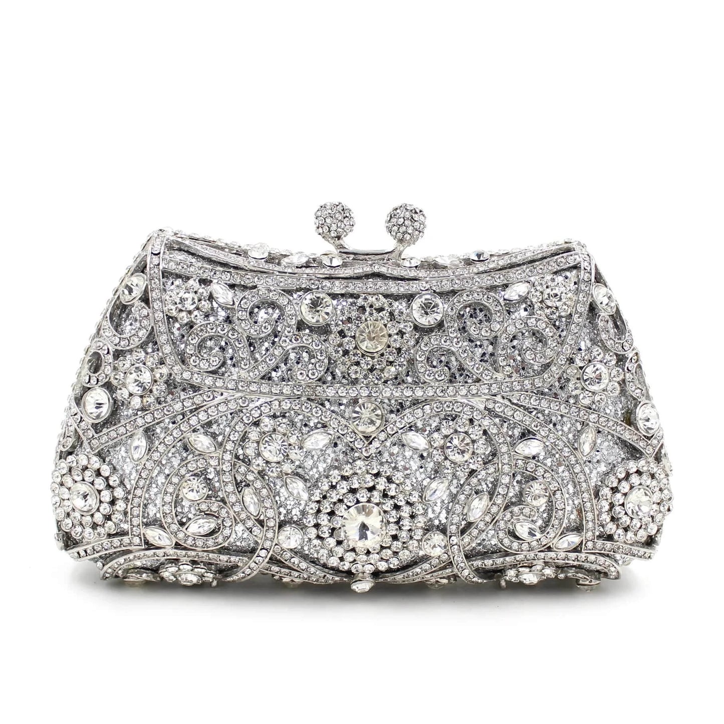 Women Gown Formal Crystal Stones Evening Party Handbag Wedding Clutch Bag Diamond Clutches Bridal Shoulder Wedding Purse