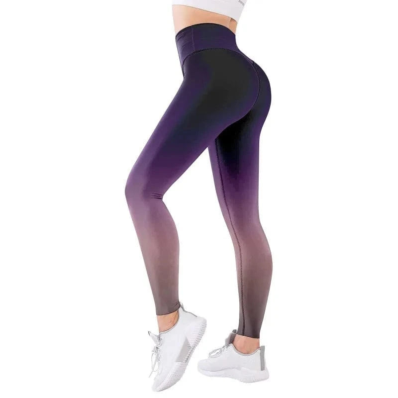 Women Gradient Seamless Full Yoga Pants 2024 Female Tie Dye Peach Tights Sports Leggings High Waist Belly Running Fitness Pants
