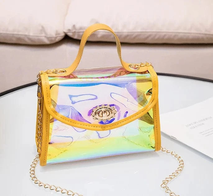 Women Jelly bag handbags silicone/PVC shoulder handbag Radium radiation jelly bag luxury ladies woman hand bags candy jelly