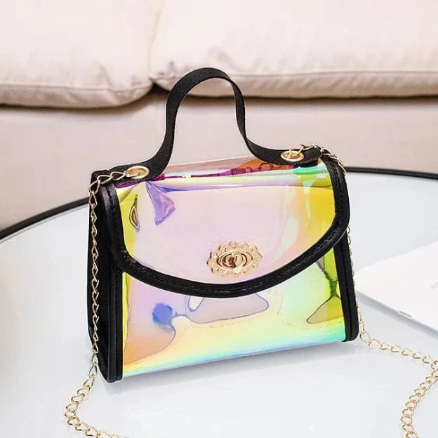 Women Jelly bag handbags silicone/PVC shoulder handbag Radium radiation jelly bag luxury ladies woman hand bags candy jelly