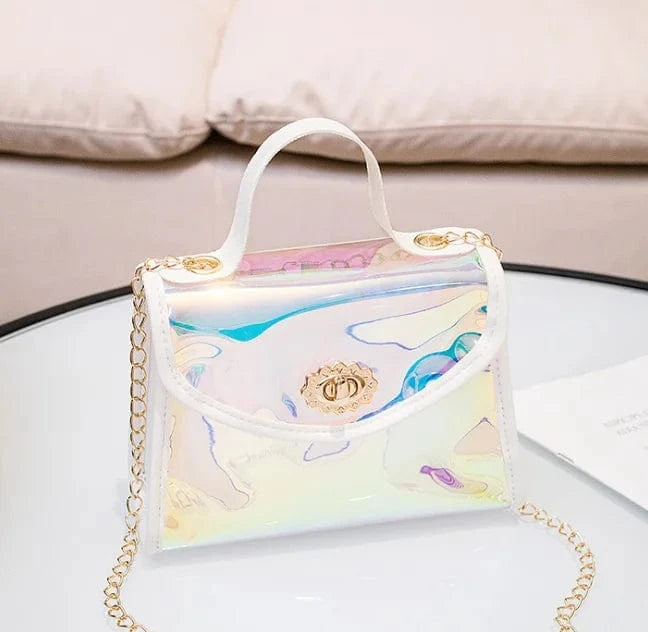 Women Jelly bag handbags silicone/PVC shoulder handbag Radium radiation jelly bag luxury ladies woman hand bags candy jelly