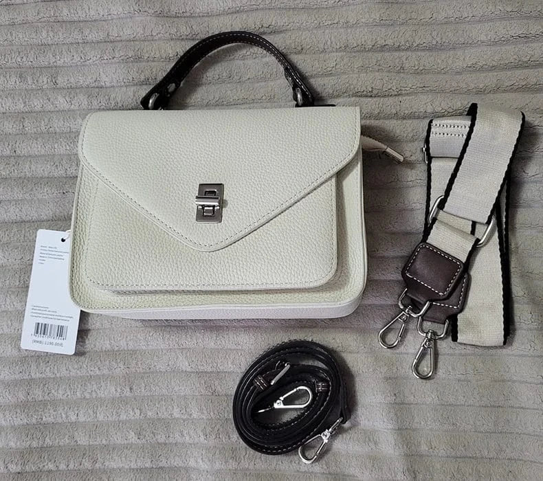 Women Natural Cow Genuine Leather Shoulder Bag Female Large Capacity Casual Crossbody Bag Lady Cowhide Fashion Commuting Handbag