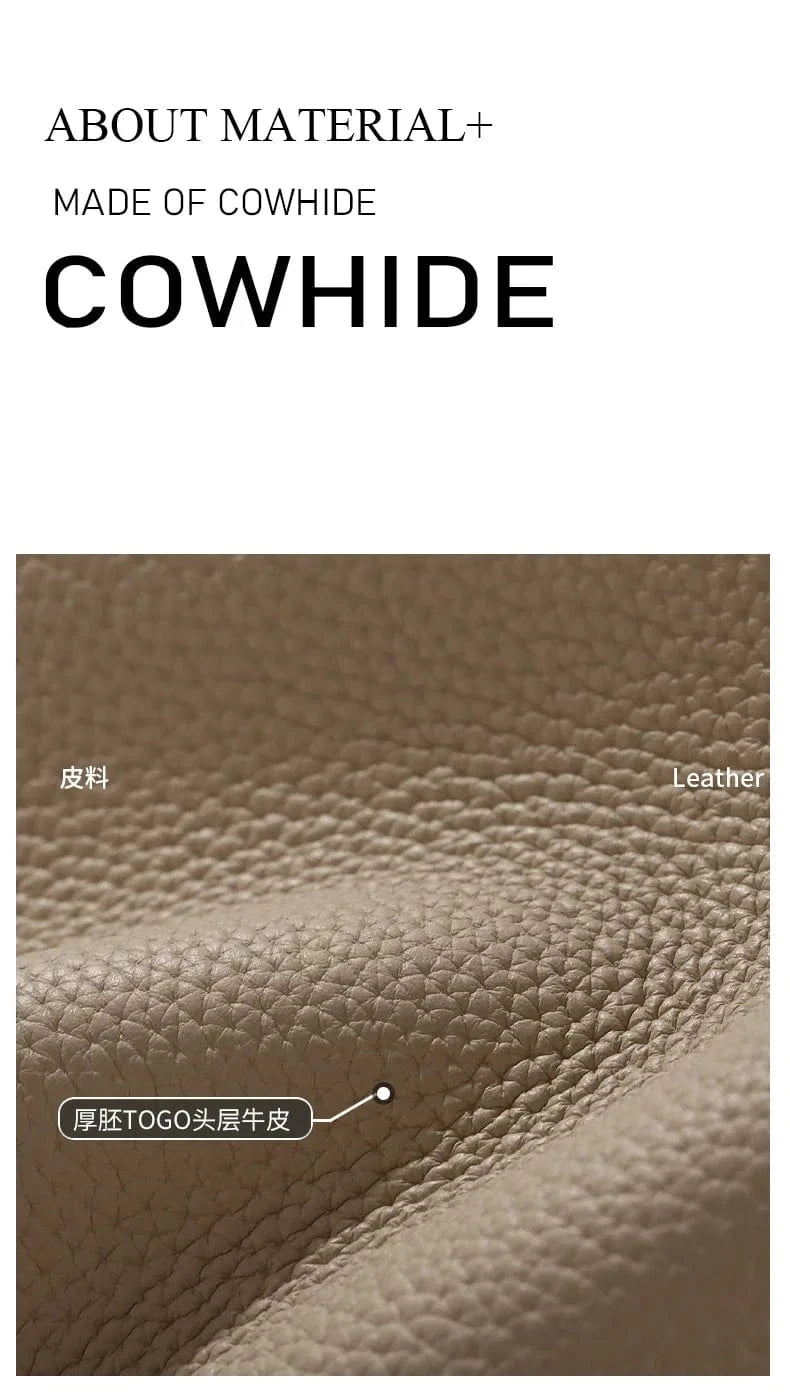 Women Natural Cow Genuine Leather Shoulder Bag Female Large Capacity Casual Crossbody Bag Lady Cowhide Fashion Commuting Handbag