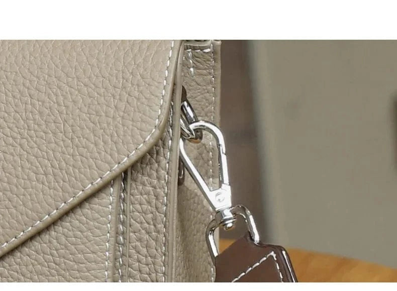 Women Natural Cow Genuine Leather Shoulder Bag Female Large Capacity Casual Crossbody Bag Lady Cowhide Fashion Commuting Handbag