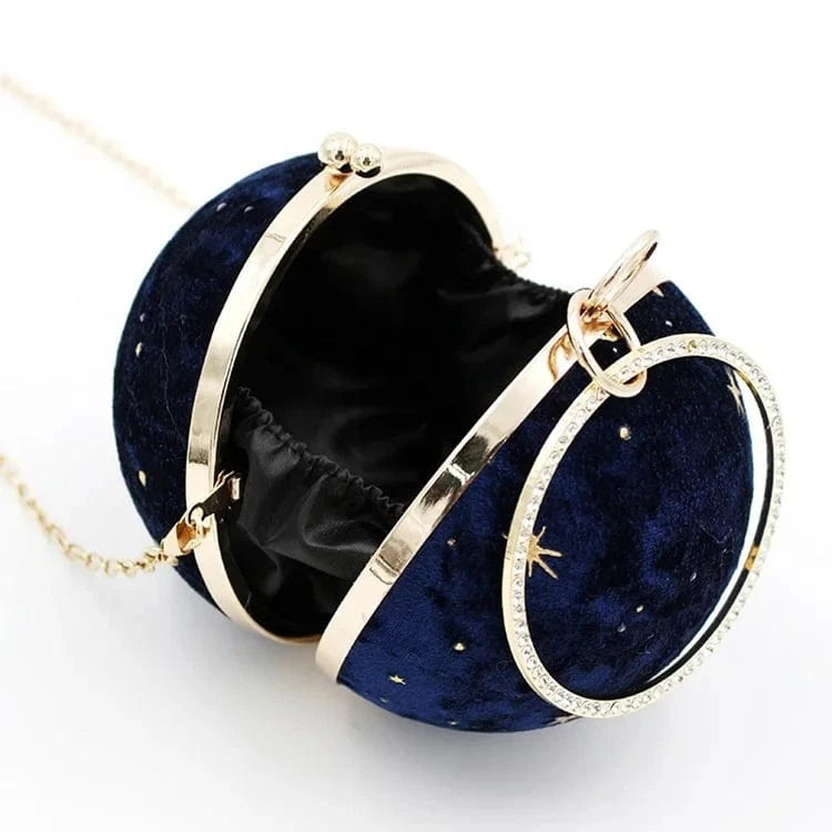 Women Prom Round Clutch Evening Bag Most Popular Luxury for Lady Single Accept Customized Logo Handmade Famous Designer Velvet