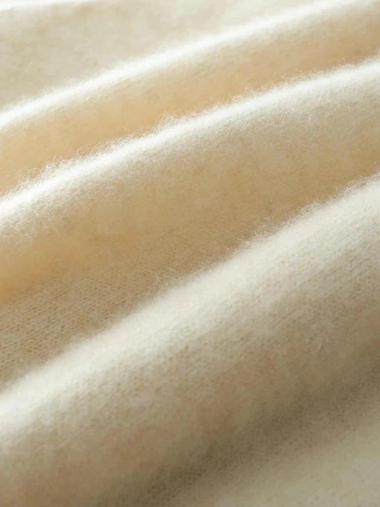 Women's 100% Cashmere Sweater Crossover Collar Pullover Office Lady Basic Grace Cashmere Knitwear Autumn Winter Tops