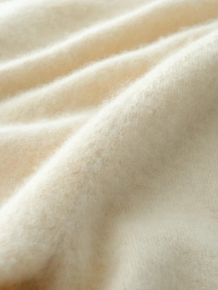 Women's 100% Cashmere Sweater Crossover Collar Pullover Office Lady Basic Grace Cashmere Knitwear Autumn Winter Tops