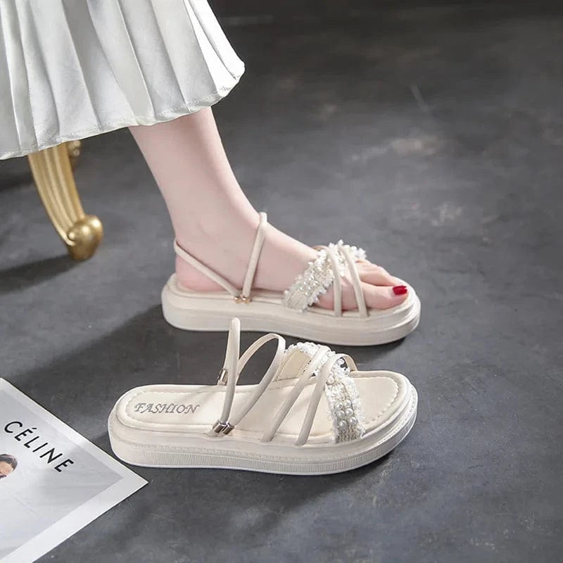 women's 2024 new thick sole small fresh external sandals women's casual slippers