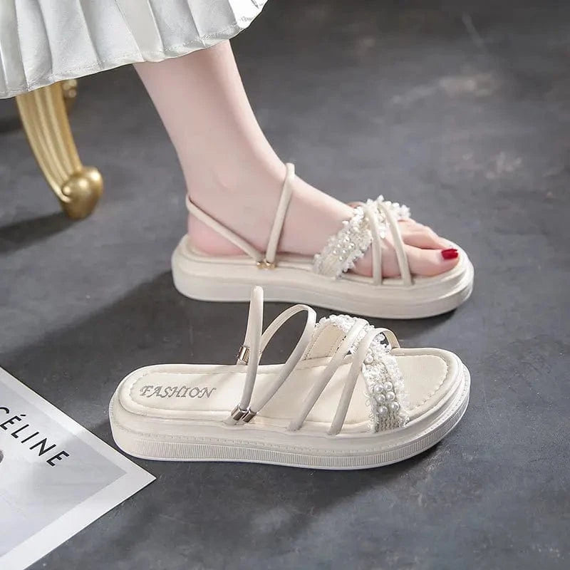 women's 2024 new thick sole small fresh external sandals women's casual slippers