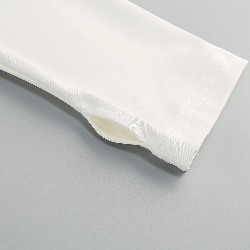 Women's 2025 Sexy Long Sleeve Mesh Ankle-Length Dress Celebrity Sheer Elegant Cut Out Details for Party Evening Club Vestido