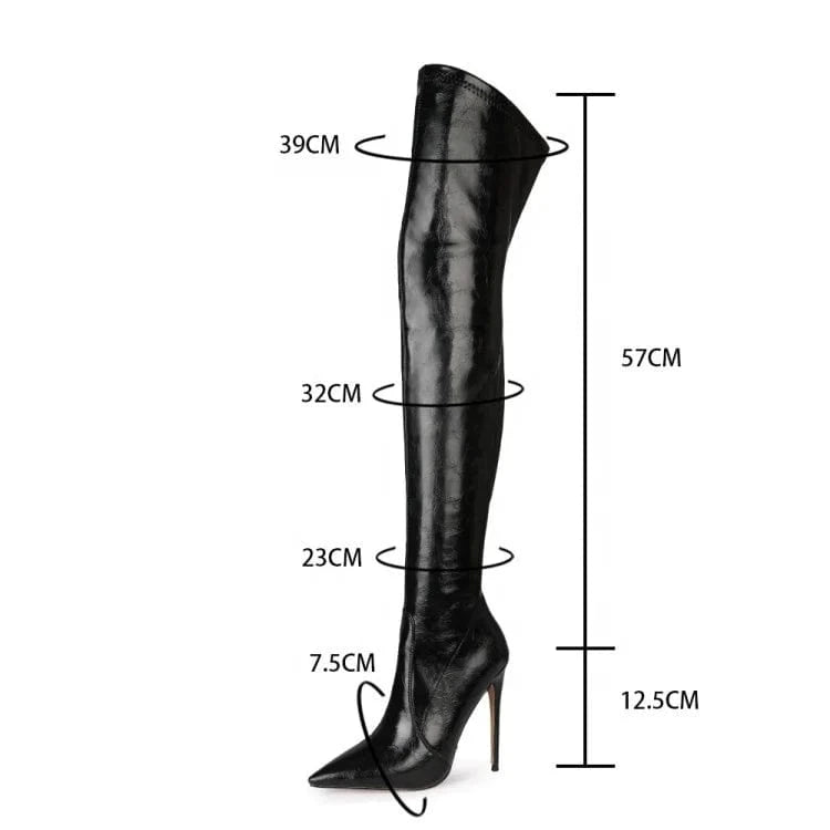 Women's Boots Cowgirl Boots Plus Size Stilettos Winter Boots For Women Shoes Stretch Women High Heel Shoes