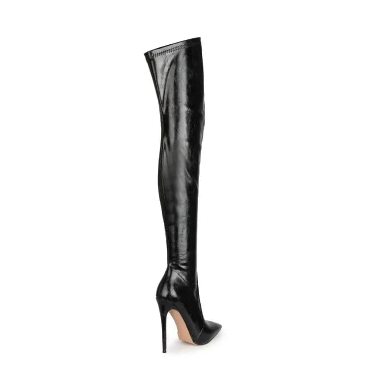 Women's Boots Cowgirl Boots Plus Size Stilettos Winter Boots For Women Shoes Stretch Women High Heel Shoes