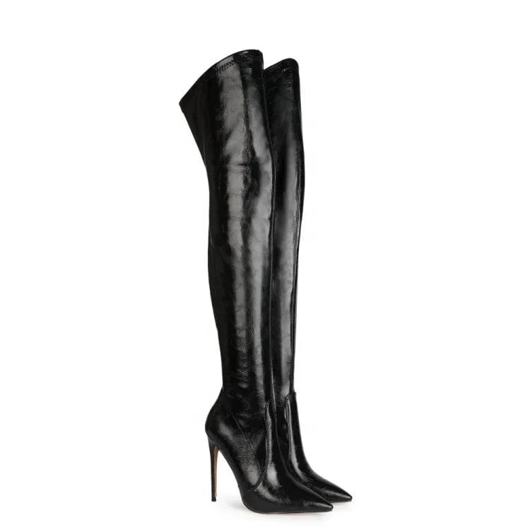 Women's Boots Cowgirl Boots Plus Size Stilettos Winter Boots For Women Shoes Stretch Women High Heel Shoes