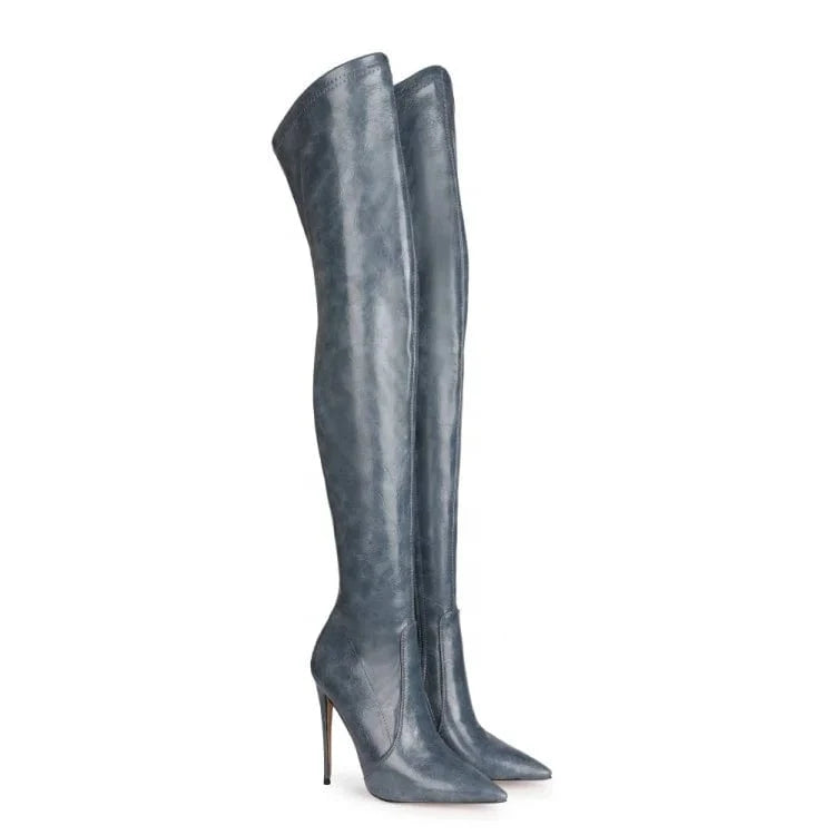 Women's Boots Cowgirl Boots Plus Size Stilettos Winter Boots For Women Shoes Stretch Women High Heel Shoes