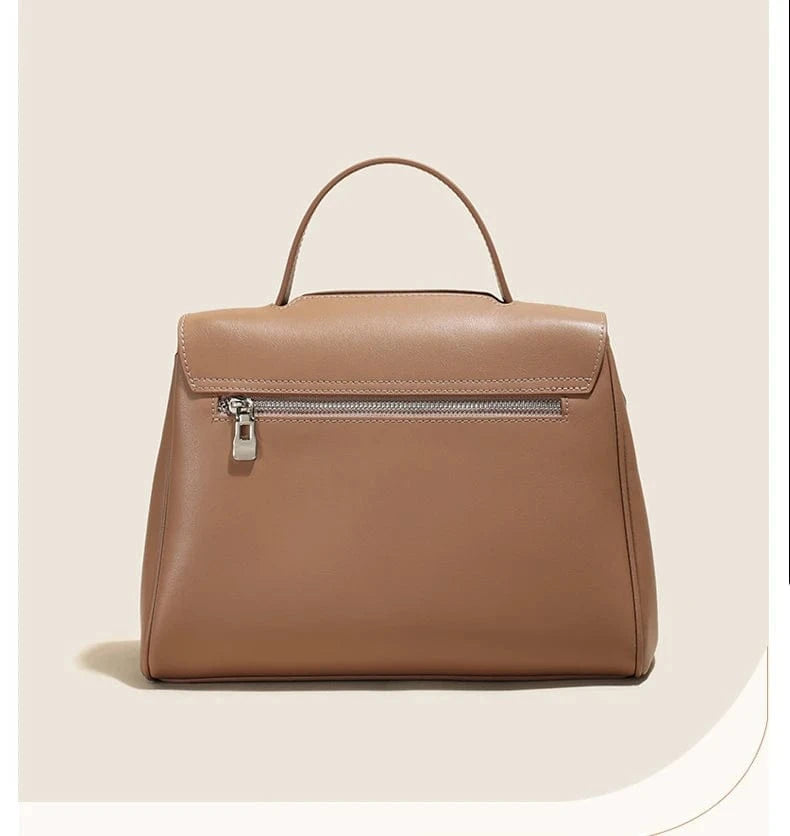 Women's Cowhide Genuine Leather Shoulder Bag Female Fashion Luxury Designer Handbags Ladies Commuting Large Capacity Bucket Bags