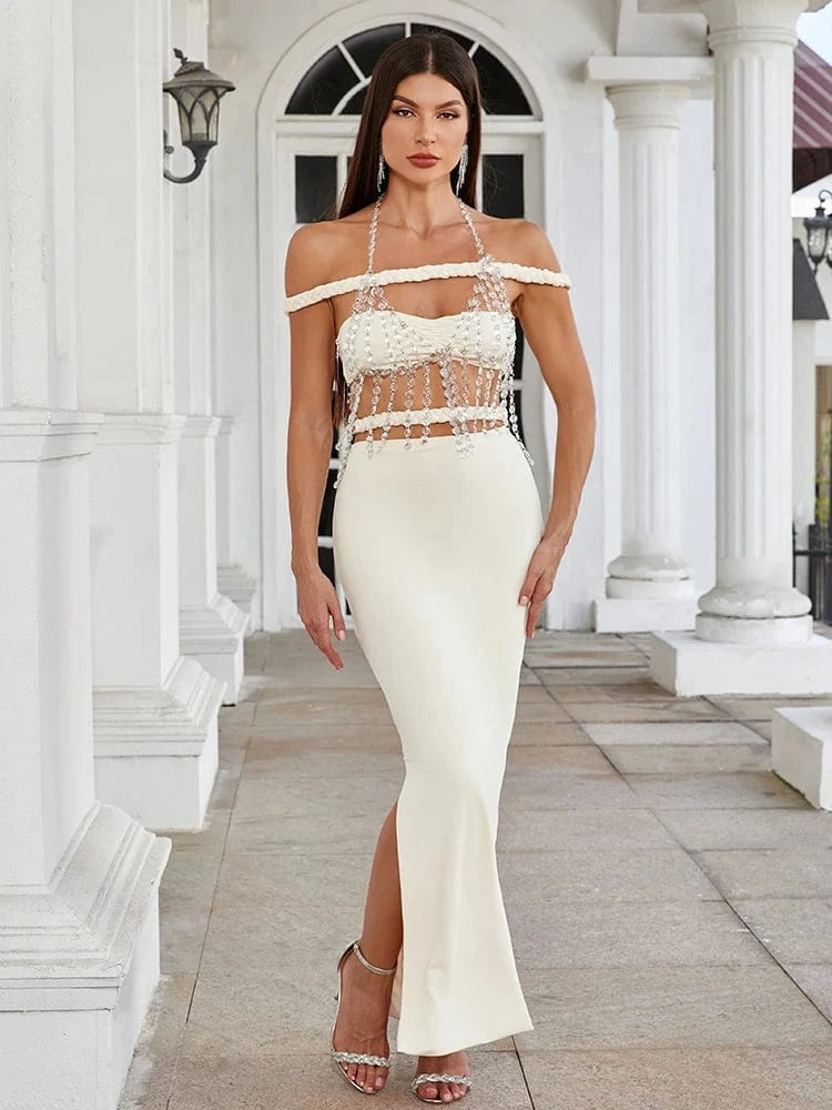 Women's Elegant Mint Green Halter Neck Maxi Dress Rose Embellishment Flowy Silhouette High-quality Fabric for Prom Evening Party