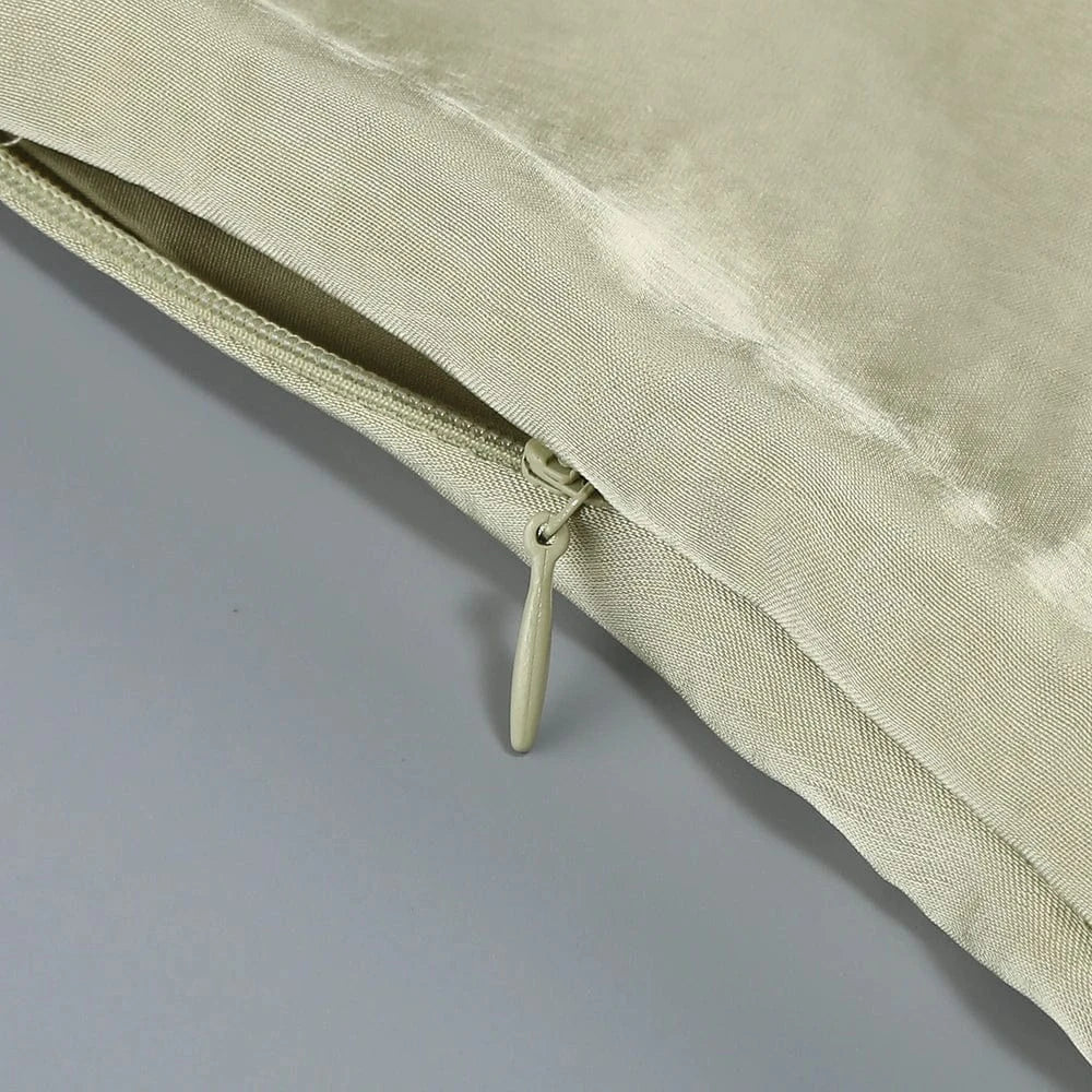 Women's Elegant Slip Sleeveless Cowl Neck Ruched Midi Dress Light Green Satin Material with Side Slit for Luxury Evening Party