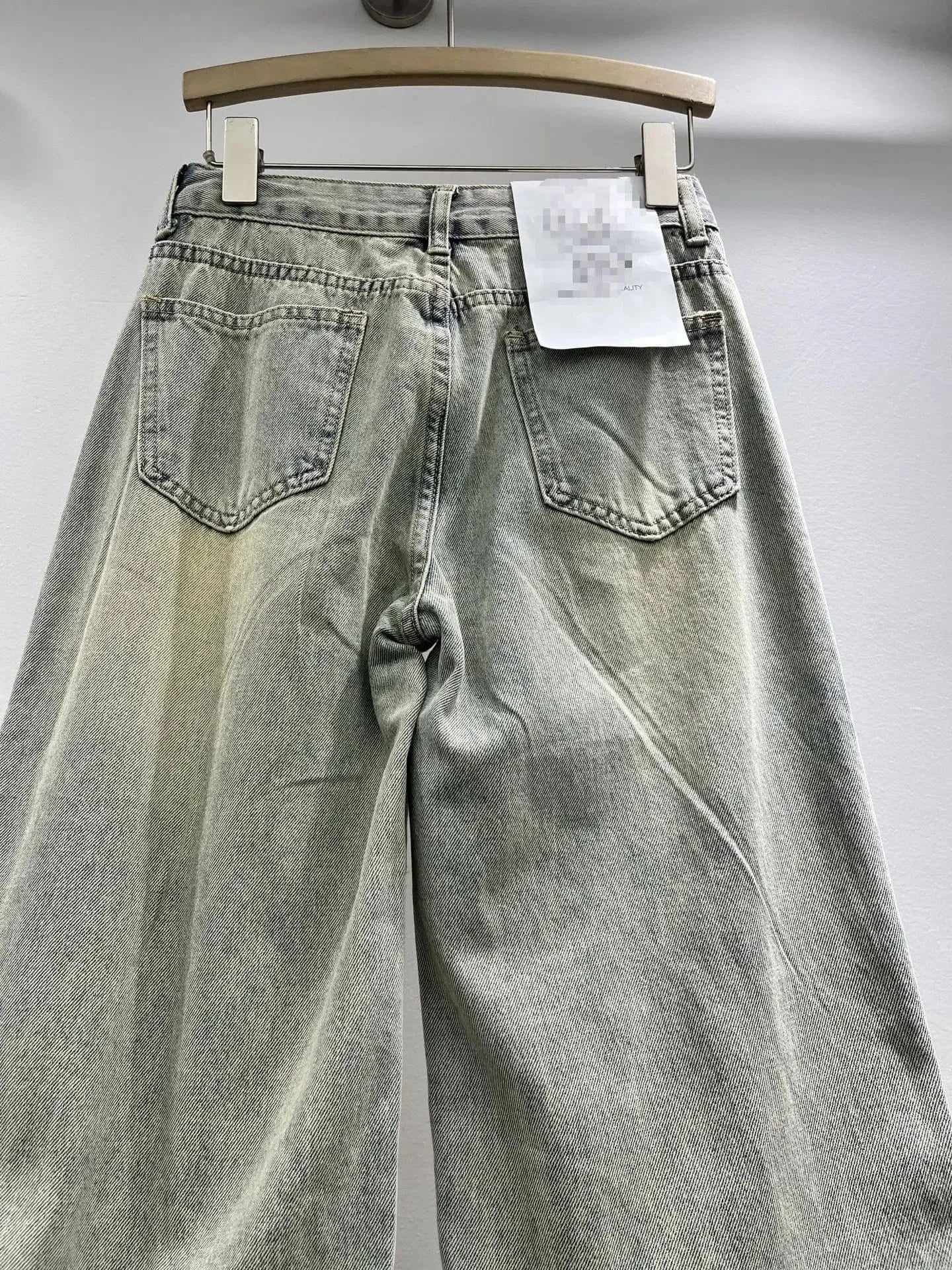 Women's Embroidered Hollow out Wide Leg Jeans Straight Cut Loose Long Trousers Spring Summer Fashionable Cargo Pants