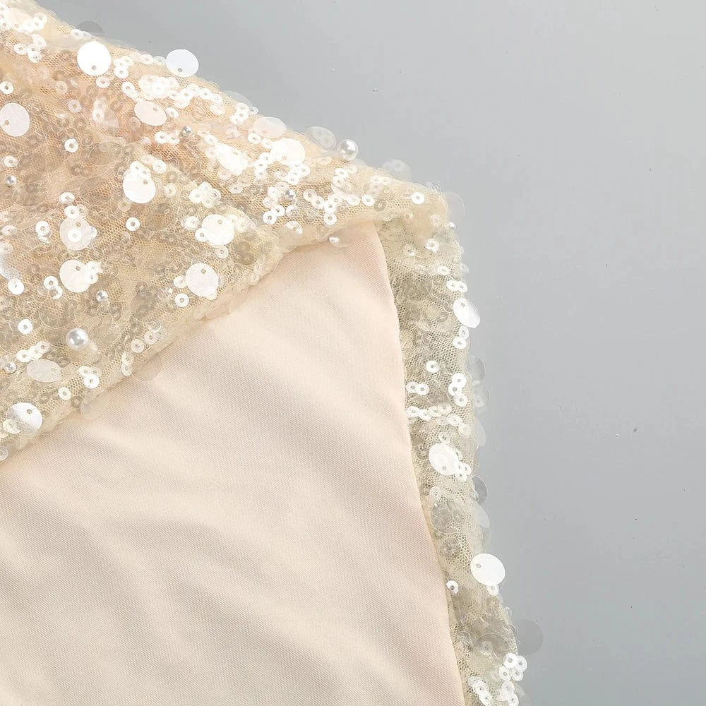 Women's In Vogue Elegant and Sexy Suspenders Backless Fishtail Slimming Floor-Length Dress Luxurious Evening Party Dress