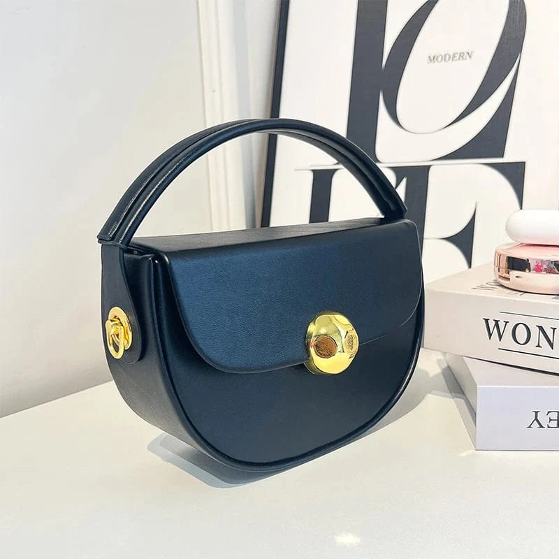 Women's Luxury Bag Top Handle Half Moon Box Clutch Handbags Fashion Bags for Ladies Girls 2024
