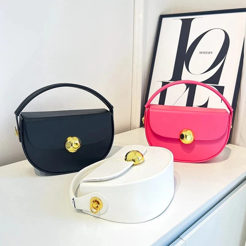Women's Luxury Bag Top Handle Half Moon Box Clutch Handbags Fashion Bags for Ladies Girls 2024