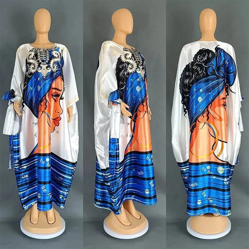 Women's Print Maxi Dress Plus Size