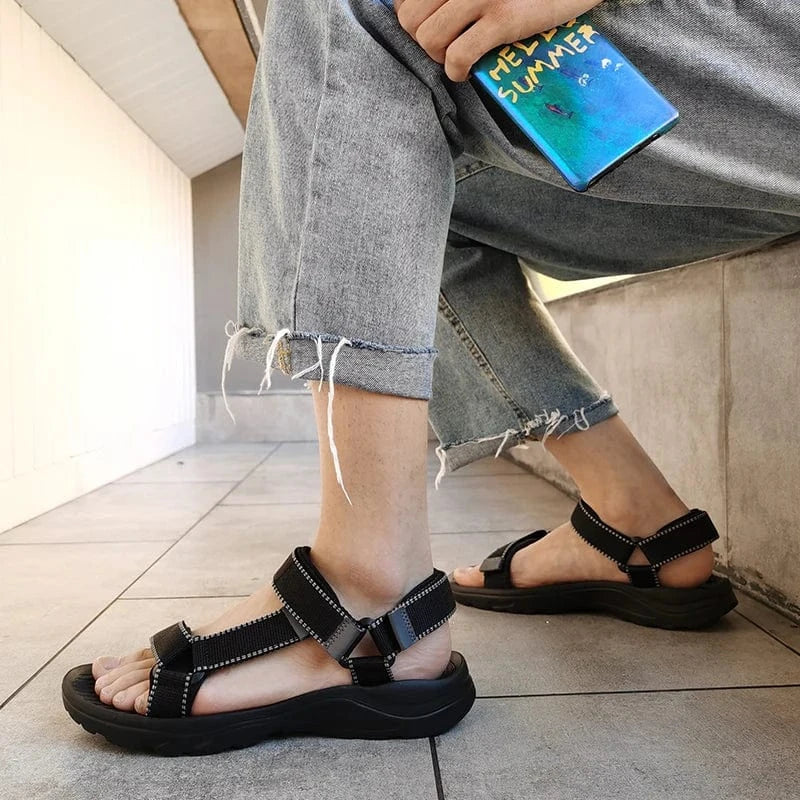 Women's sandals trendy classic couples beach sandals large size shoes 36-46 for men and women