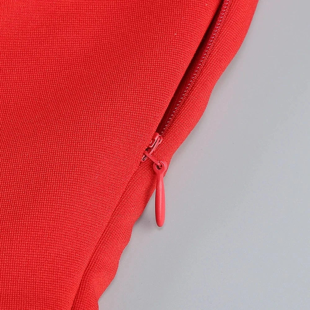 Women's Sexy Glamorous Red One Shoulder Ankle-Length Dress with Large Flower Luxurious Temperament Evening Party Dress