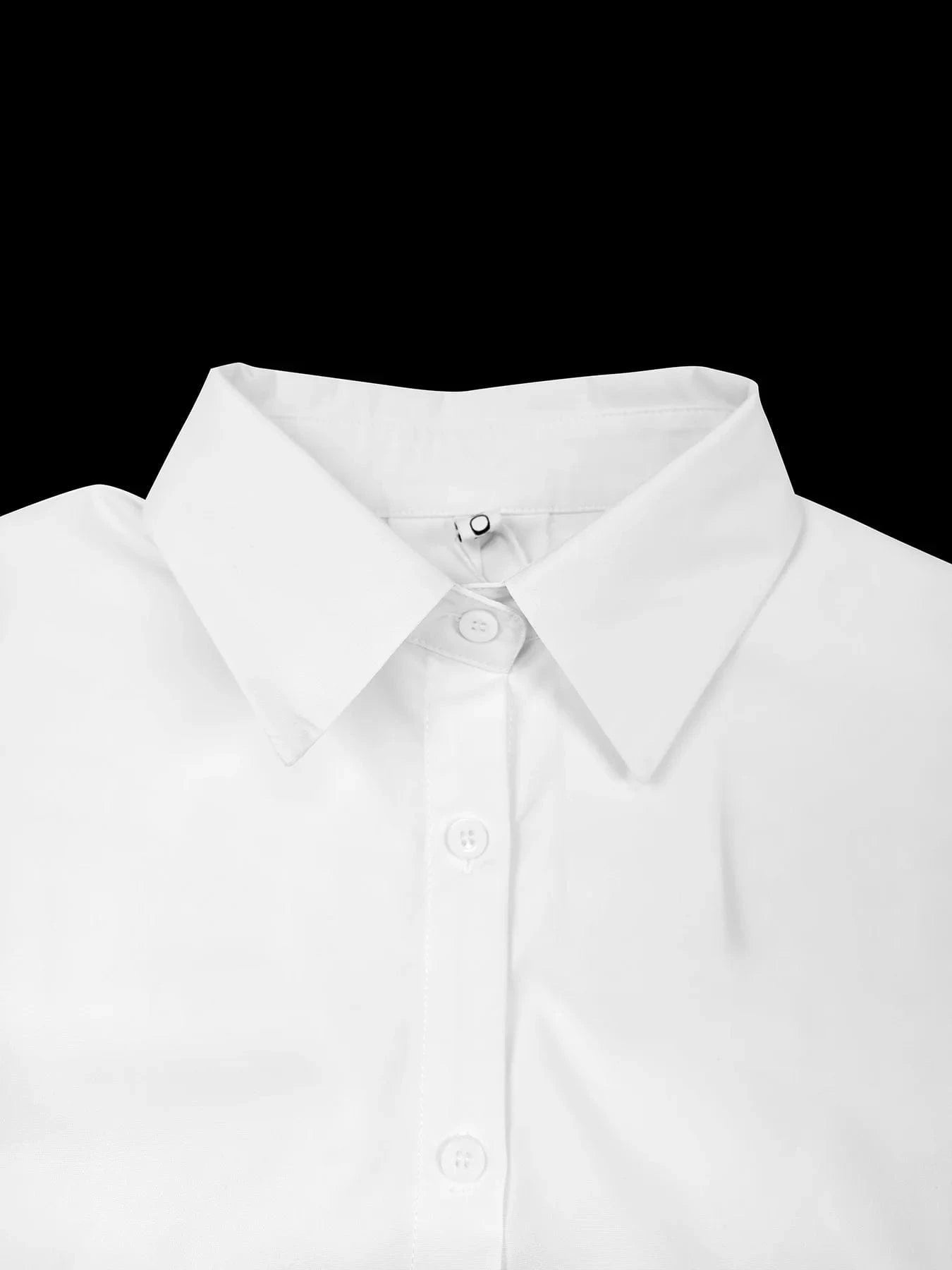 Women's Shirts Dress 2024 New Spring Summer Fashion Long Sleeve Loose Buttoned Solid Color Split-Side Lapel Casual Blouse