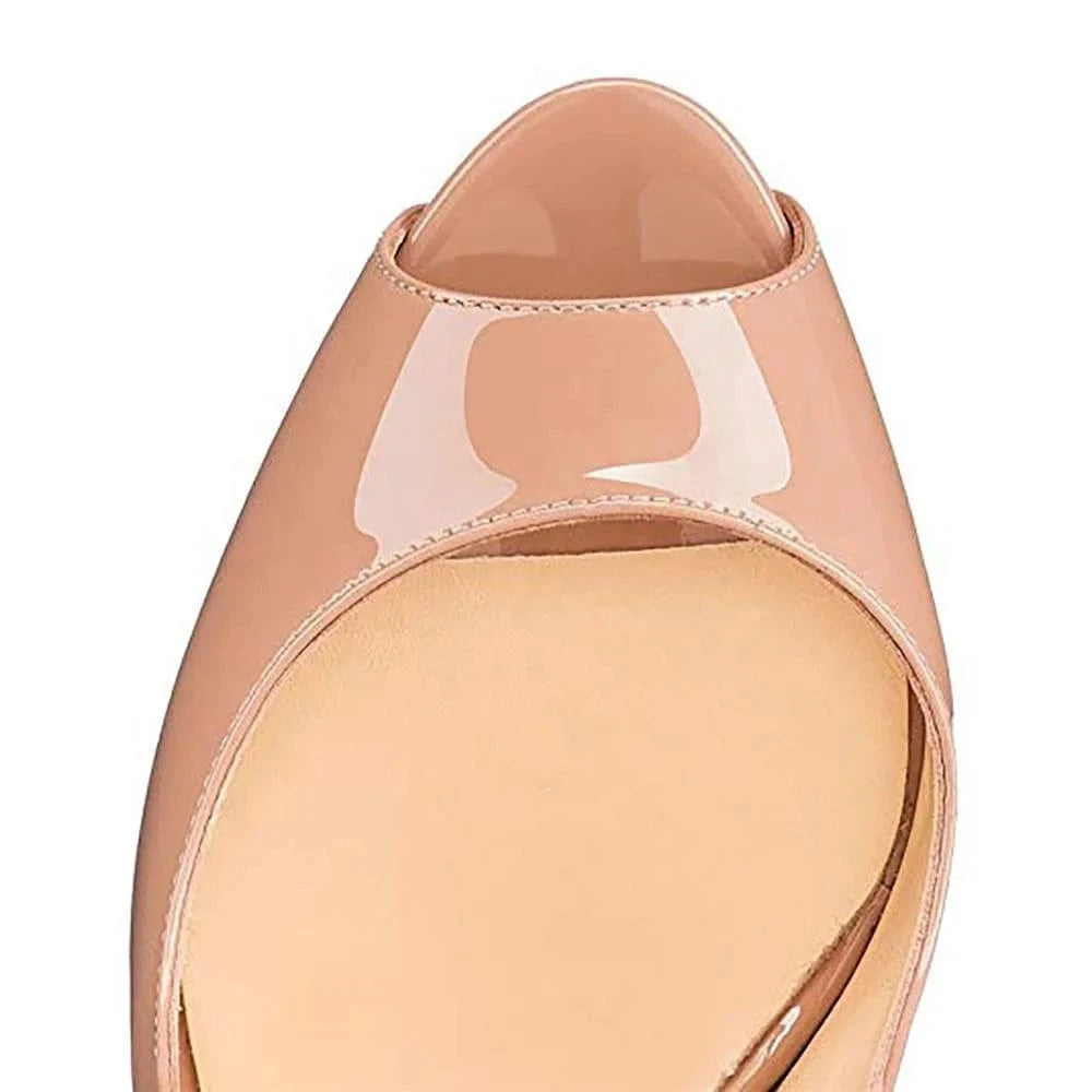 Women's Slingbacks High Heels Shoes Platform Pumps Gradient Wedding Party