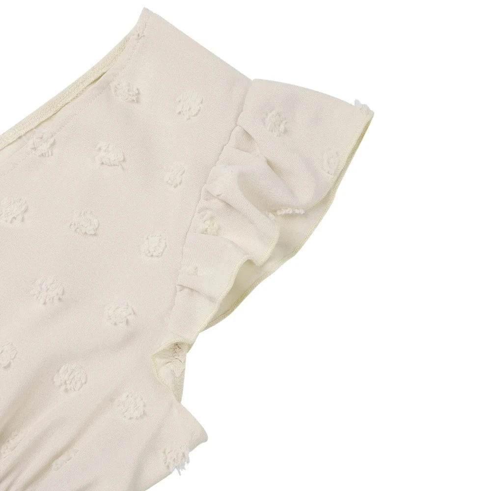 Women's Solid Flying Sleeve V-Neck Skater Mini Dress Summer Ladies Beach Holiday Vacation Picnic Chic Sundress Size S-2XL