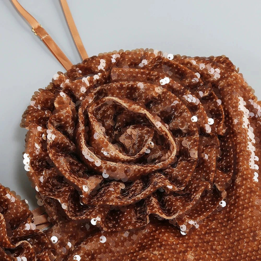 Women Sexy Sleeveless Slip Mini Dress Sparkly Sequins Red Bandage Dress Elegant Evening Party Female Fashion Style