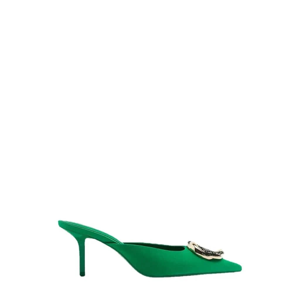 Women Summer New Fashion Casual Pointed Toe High Heels Sandals Wrap Toe Dress Sandals For Ladies