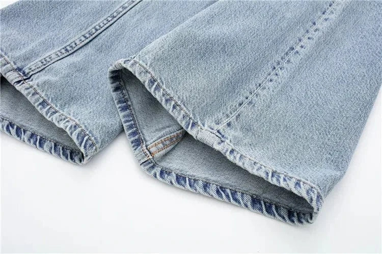 Womens Casual Classic Jumpsuit Off Shoulder Strapless Vintage Denim Long Pants High Street Jumpsuit Women