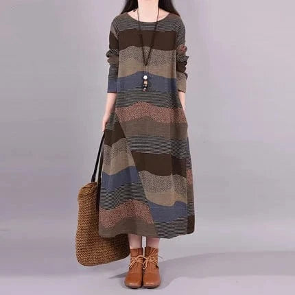 Womens Dresses New in Spring Summer Fashionable Elegant Korean Version Dress Long Sleeved Commuting Round Neck Woman Clothing