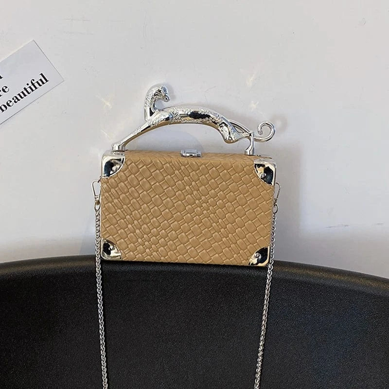 Woven box New Design Fashion Chain Women Shoulder Bag Pu Luxury Women Handbag Purses And Handbags